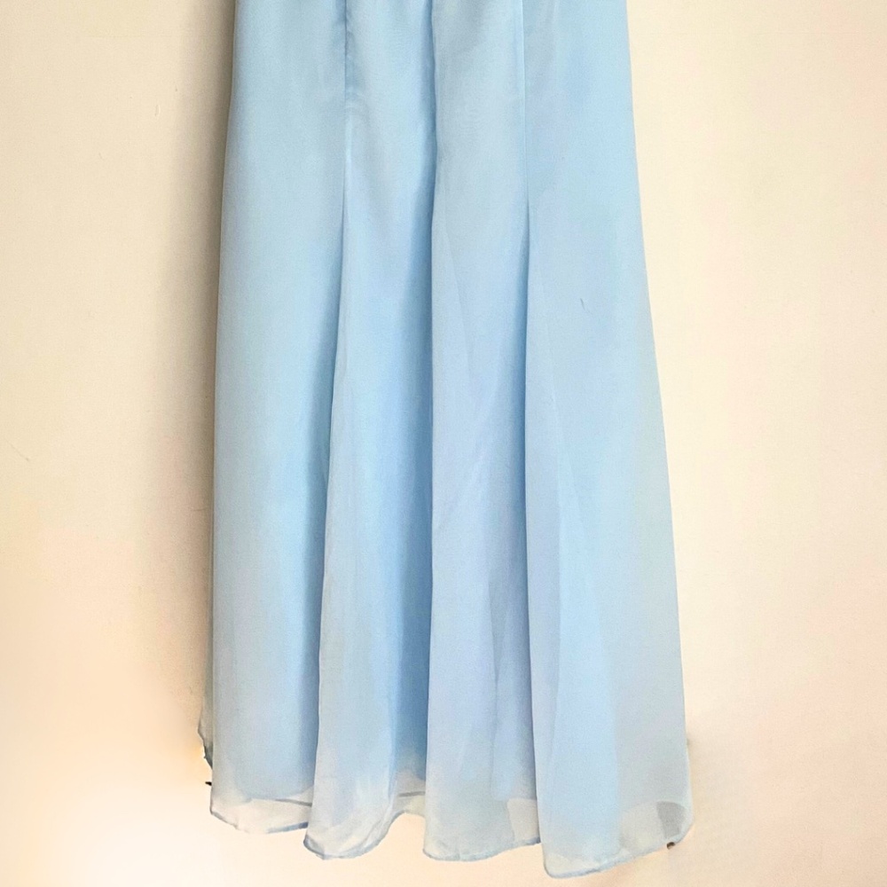 NWT JJ’s House Sky Blue Shoulder Cut Out Back Bridesmaid/Wedding Dress [US 6] - Picture 7 of 12